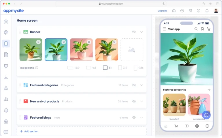 AppMySite – Build Mobile Apps Without Coding