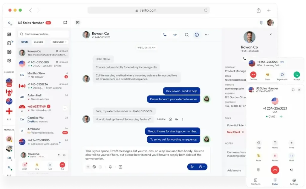 Calilio: A Cloud-Based Business Phone System for Modern Communication